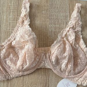 Avidlove lace bra Blush ivory Underwire Bra no padding sexy adjustable strap